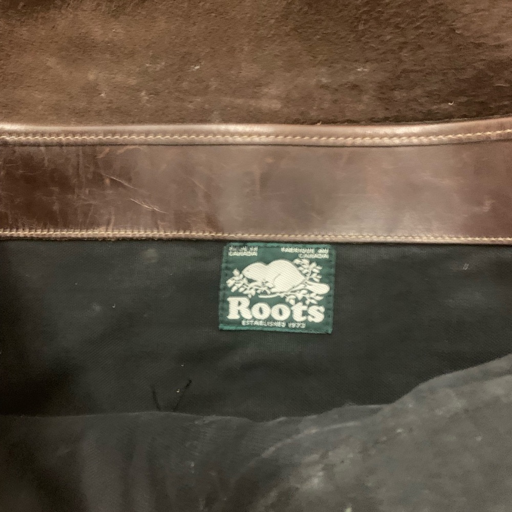 Vintage Roots Canada Brown Leather briefcase - Picture 3 of 8